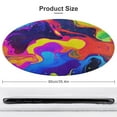 thumbnail image 2 of Color Vortex Tie Dyeing Floral Medallion Round Rug - Small Round Area Rug, Soft Non-Slip Machine Washable Bedroom Mat Indoor Accent Entry Carpet for Office Desk Dorm Hallway, 2 of 7