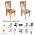 thumbnail image 5 of Pioneer Flower Floral Print Pattern Seat Covers for Dining Room Chairs Set Of 4,Stretch Printed Washable Chair Seat Cover with Elastic Ties and Button,Removable Waterproof Couch Cushion Covers, 5 of 6
