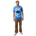 thumbnail image 5 of Sesame Street Cookie Monster Crew Neck Short Sleeve Tie Dye Men's T-shirt-Large, 5 of 7