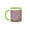 Green/White, variant on 3drose, Usa, California, Sierra Nevada Range. Sunrise on Mountains., 11oz Two-tone Green Mug