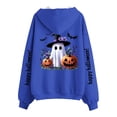 thumbnail image 4 of Edvintorg Jackets for Women Halloween Printed Zip up Coat Long Sleeve Hooded Outerwear with Pocket Plus Size Clothes for Women Blue S-3XL, 4 of 8