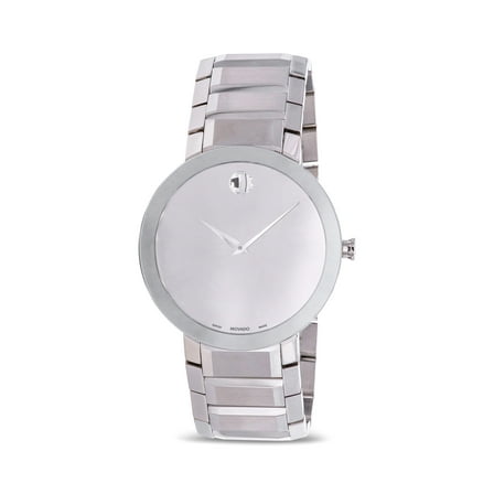 Movado Sapphire Silver Mirror Dial Men's Watch 0607178