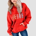 thumbnail image 6 of JUMEYU Hoodie for Girls Girl's Casual Hoodie Pattern Print Loose Fit Pullover Sweatshirt 4T 5T (Red,4-5 Years), 6 of 6