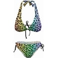 thumbnail image 5 of SKQIT Bikini Sets for Women Halter Sexy Bathing Suits Leopard Print 2 Piece Swimsuit, 5 of 7