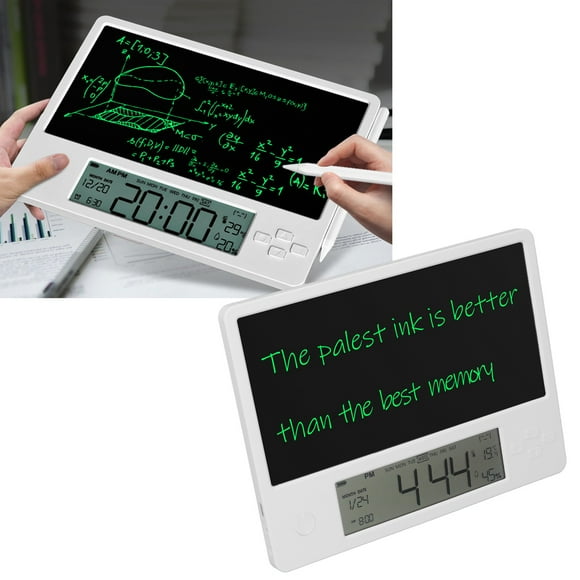 LHCER Digital Writing Board Electronic Calendar LCD Display Screen Multifunctional Low Energy Consumption