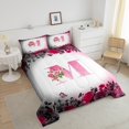 thumbnail image 4 of Erosebridal Monogrammed Bedding Twin Comforter Set,Personalized Initial Down Comforter,Letter Decoration,Reversible,Lightweight,2-Piece, 4 of 8