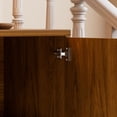 thumbnail image 3 of 63" Walnut Sideboard Cabinet with Carved Doors, Mid Century Modern Buffet Cabinet with Storage and Adjustable Shelf, Accent Credenza Cabinet for Dining Room Living Room Entryway, 3 of 10