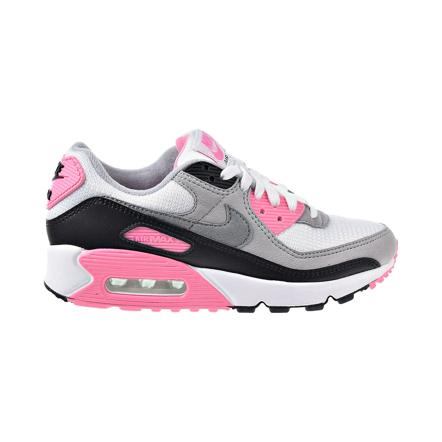 Nike - Nike Air Max 90 Women's Shoes White-Particle Grey-Rose Pink ...