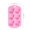 Pink, variant on Silicone Fruit Ice Tray, Fruit Shaped Frozen Cube Mold with Strawberry, Watermelon, and Pineapple Designs for Cocktails, Drinks, and Party Treats