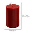 thumbnail image 3 of PEIBang Red Pillar Candles Soy Wax Scented Ribbed Candles,Pillar Candle for Home Dinner Party Wedding Romantic Decoration, 3 of 6