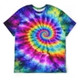 thumbnail image 5 of LAOLIUSN Men’s Tie Dye Shirts for Men, Short Sleeve Mens Tie Dye Shirt, Rainbow Tie Dye T-Shirts Tee S-4XL, 5 of 7