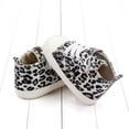 thumbnail image 4 of SYNPOS Infant Newborn Shoes Baby Girl Boy Shoes Babies Sneakers, Soft Sole High Top Leopard Walking Shoes 0-18 Months, 4 of 7