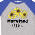 thumbnail image 4 of Inktastic Maryland Girl Black Eyed Susans Flowers Girls Toddler T-Shirt, 4 of 5