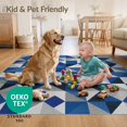 thumbnail image 4 of ODIKA 5'x7' Ultra-Soft Area Rug, Geometric Abstract Mosaic With Interlocking Triangles And Accents None Washable, Bare feet friendly, Silk-Touch for Bedroom Home office, 4 of 7