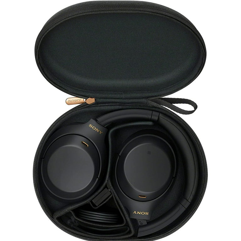 Ultimaxx Essential WH 1000XM4 Wireless Noise Canceling Over Ear Headphones Bundle Black Includes Water Resistant Gadget Bag More 7pc Bundle