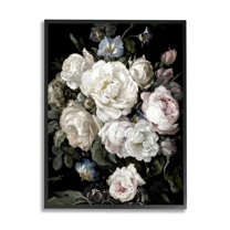 Stupell Industries Classical Roses and Globeflower Arrangement Vintage Faded Tones, 16 x 20, Design by Angela McQueen