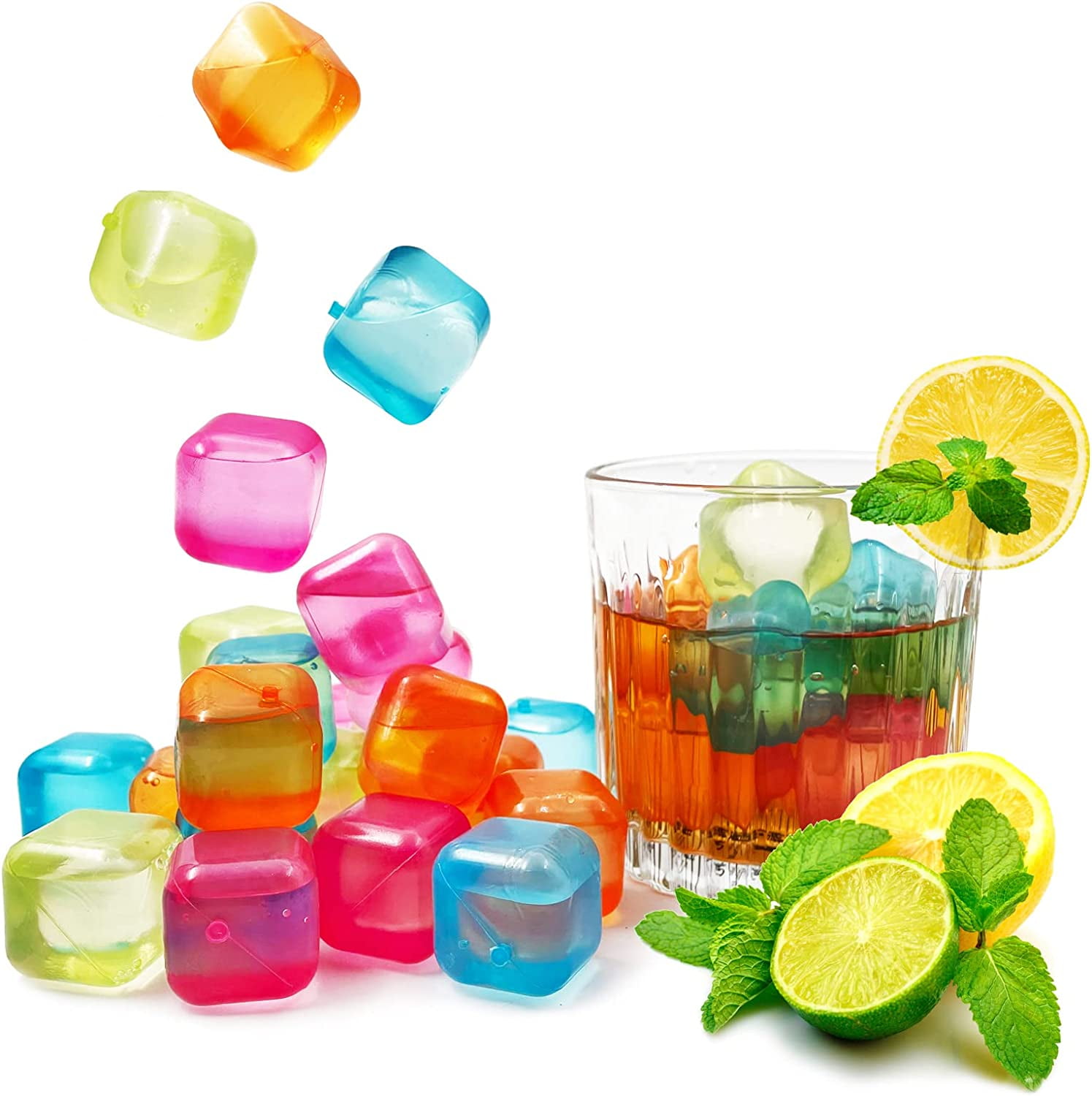 Reusable Ice Cube Plastic Ice Cubes Quick freeze Easy to - Temu