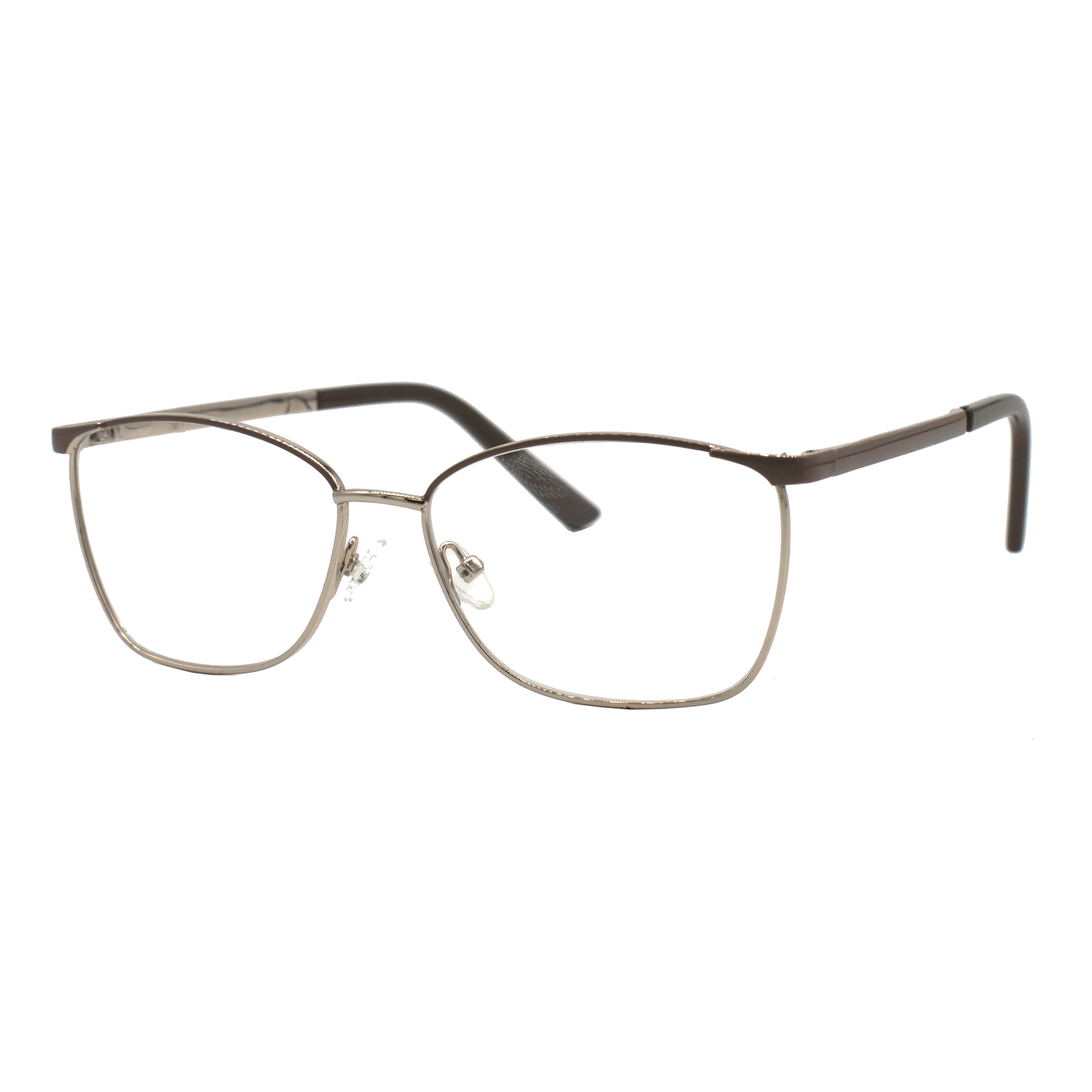 Walmart Women's Rx'able Eyeglasses, WM402155-1, Gold, 55-15-140 - image 2 of 5