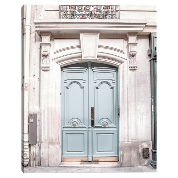 Paris Pastel Door by Heather Loriece Canvas Art Print