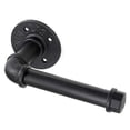 thumbnail image 1 of Heavy Duty Rustic Industrial Pipe Toilet Paper Holder (black), 1 of 5