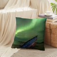 thumbnail image 4 of LALILO Throw Pillow Covers Night Sky Beautiful Shape Green Vibrant Cushion Cover 18" x 18", 2457 Pack, 4 of 6