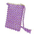 thumbnail image 1 of pequeño hecho para mujer, tejido con , bandolera acrílica, herramienta para manualidades DIY Púrpura BLESIY Fabricación de bolsos de Crossbody con cuentas, 1 of 7