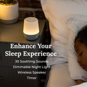 Yogasleep Duet White Noise Sleep Sound Machine, Night Light, Wireless Speaker