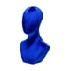 thumbnail image 4 of Cabeza de maniquí, modelo de exhibición de pelucas, perchero para sombreros, soporte de exhibición de sombreros multiusos Azul oscuro, 4 of 9