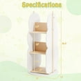 thumbnail image 3 of Gymax Kid's Rotating Bookshelf w/5 Shelves 360° Rotatable Display Shelf for Kid's Room, 3 of 10
