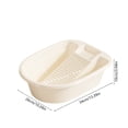 thumbnail image 3 of WEXOPE Thickened Plastic Laundry Basin with Built - in Washing Board - Durable Cleaning Basin for Household Use, Ideal for Delicate Fabrics and Efficient Washing,Beige, 3 of 5