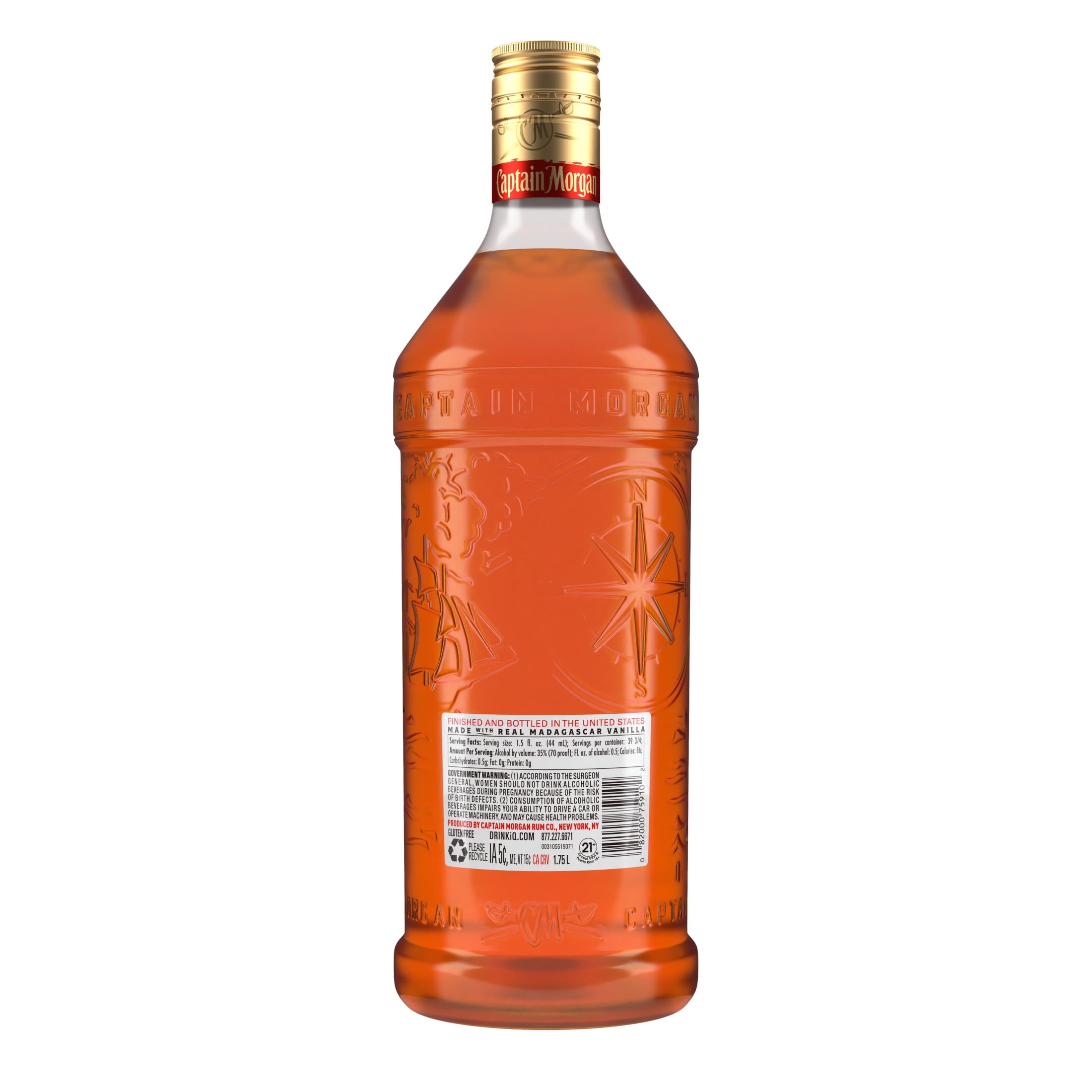 Captain Morgan Original Spiced Rum, 1.75 L, 35% ABV