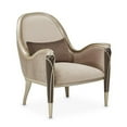 thumbnail image 4 of Michael Amini Villa Cherie Accent Velvet Chair in Porcini/Hazelnut Brown, 4 of 14