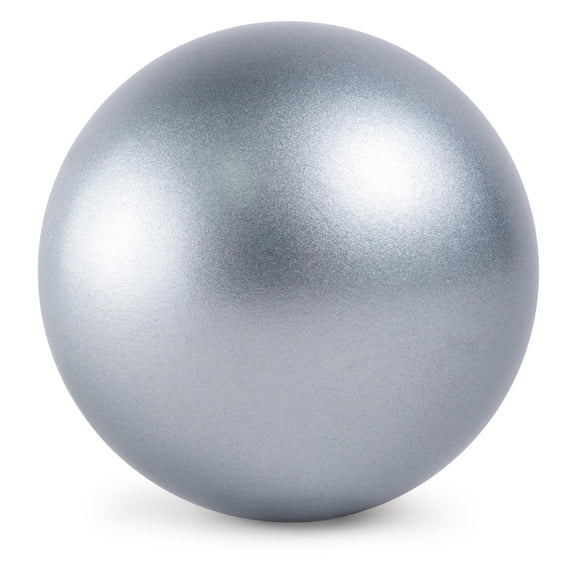 Cannon Sports Official Cast Iron Shot Put - Turned to Precise Specifications - Regulation Weight & Size for Competitions, Practice, Strength Training - Suitable for All Athletes (10 lbs., Silver)