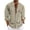 Beige, variant on Men's Linen Shirts Graphic Long Sleeve Casual Shirts Button Down Shirt for Men Beach Summer Wedding Shirt Beige L