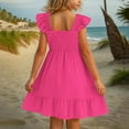 thumbnail image 5 of Dress Party for Girls Dress 10 Girls Summer Dresses Smocked Sleeveless With Pockets, 5 of 5