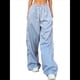 thumbnail image 3 of Pantalones de Paracaídas para Mujer, Pantalones Holgados de Pierna , Pantalones Deportivos con Cintura Elástica Y2K, Pantalones Deportivos, Ropa de Calle Azul M, 3 of 10