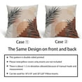 thumbnail image 5 of Boho Mid Century Modern Pillow Covers 18X18 In Set of 2 Bohemian Minimalist Geometric Leaf Throw Pillow Cases Burnt Orange Abstract Pillow Cover Home Decor For Sofa Couch Room Bed Porch Outdoor, 5 of 6