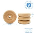 thumbnail image 5 of Classic Mini Wooden Wheels, Great for Crafts Too, 2-1/2 Inch Diameter, 5/8 Inch Thick, 3/8 Inch Hole, Pack of 50, by Woodpeckers, 5 of 8