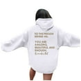 thumbnail image 3 of XINXIAOO Women's Hoodies Sweatshirts Long Sleeve Womens Pullover Sweatshirts Unisex Hoodie White Hooded Sweatshirt Womens Fall Fashion Women’S Clothes, 3 of 4