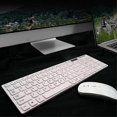 thumbnail image 2 of Juego de teclado y ratón inalámbricos ultradelgados, silenciosos, universales, 2,4g, para ordenador portátil y Pc, 2 of 5