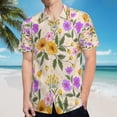 thumbnail image 5 of High Quality Hawaiian Shirts for Men Short Sleeve Aloha Beach Shirt Floral Summer Casual Button Down Shirts Blouses 4U54I2, 5 of 7