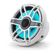 JL Audio M6-770X-S-GwGw-i 7.7-inch Marine Coaxial Speakers with Transflective™ LED Lighting, Gloss White