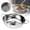 Silver, variant on YCCMML Twin Divided Hot Pot 28cm Stainless Steel Cookware for Multi-Flavor Meals