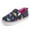 Navy Dinosaur, variant on Girls White Star Slip on Sneakers Kids Canvas Walking Shoes Size 1