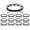 Black, variant on Set of 12 Saint Benedict Medals Bracelets Spiritual Handchain for Men and Women