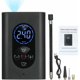 thumbnail image 1 of Compresor de aire portátil para inflar neumáticos, bomba de aire eléctrica de 150 PSI con manómetro y luz LED, batería externa recargable por USB de 4000 mAh, apagado automático para coches,, 1 of 5