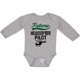 thumbnail image 3 of Inktastic Future Helicopter Pilot Boys or Girls Long Sleeve Baby Bodysuit, 3 of 5