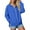 Blue, variant on Jackets for Women Zip up Lightweight Long Sleeve Hooded Sweatshirts Casual Solid Side Split Hoodie Outfits
