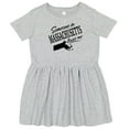 thumbnail image 3 of Inktastic Someone in Massachusetts Loves Me Girls Toddler Dress, 3 of 5