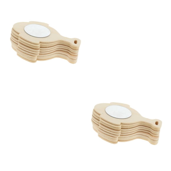 Espejo de mano sin terminar Billuyoard forma de libélula 10 piezas para manualidades DIY